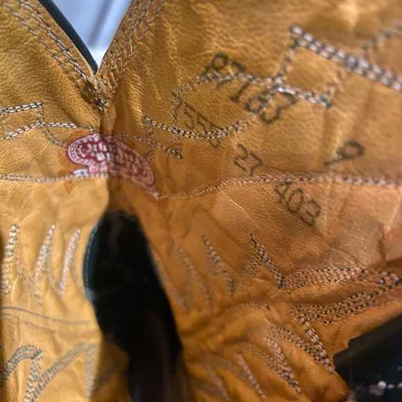 Dark green leather vintage Nocona cowboy boots - Picture 6 of 6